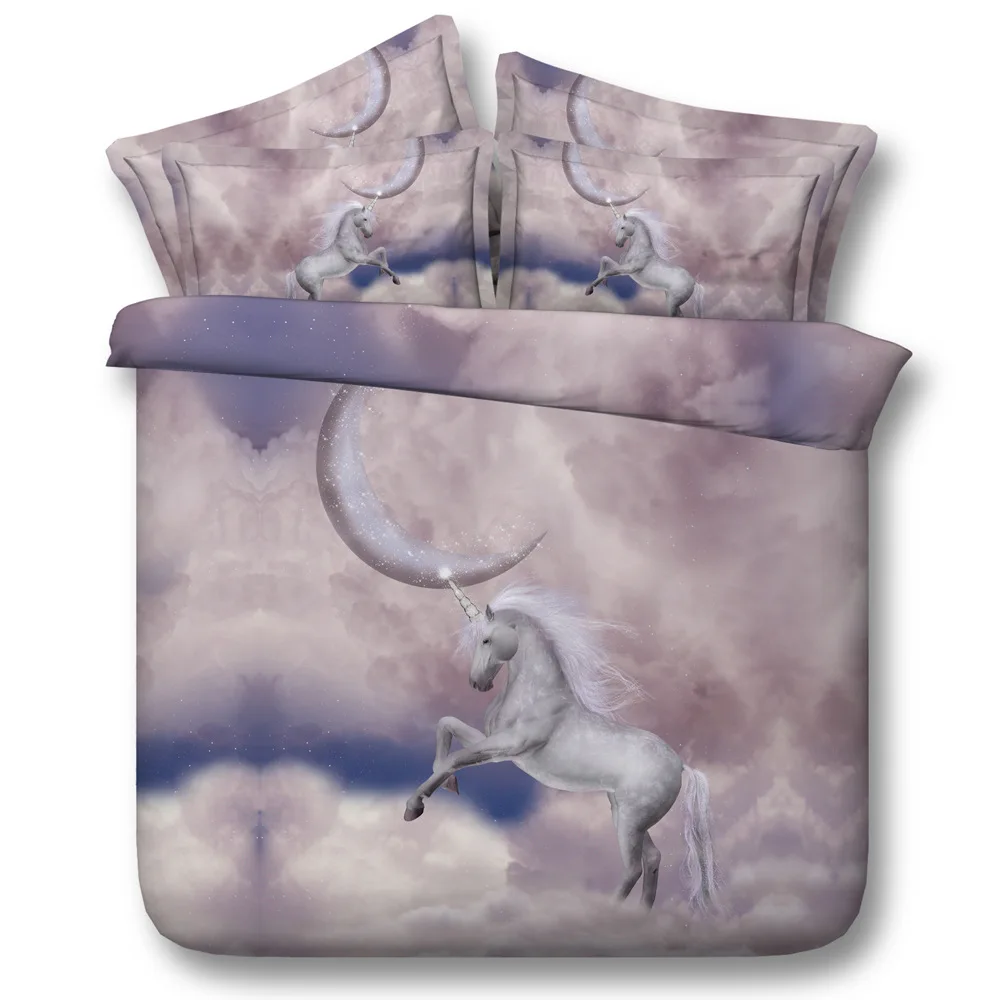 3d moon Unicorn cotton Bedding Set white king size duvet cover Set 3-Piece Queen For Adult Kids Horse Bedclothes Cloud Cartoon
3d moon Unicorn cotton Bedding Set white king size duvet cover Set 3-Piece Queen For Adult Kids Horse Bedclothes Cloud Cartoon