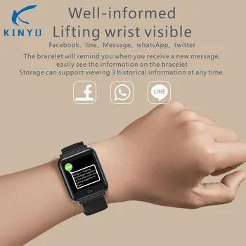 New Smart Watch Men Women Real Blood Pressure Heart Rate Monitor Fitness Tracker IP67 Waterproof Smartwatch pk xiomi mi band 3
New Smart Watch Men Women Real Blood Pressure Heart Rate Monitor Fitness Tracker IP67 Waterproof Smartwatch pk xiomi mi band 3