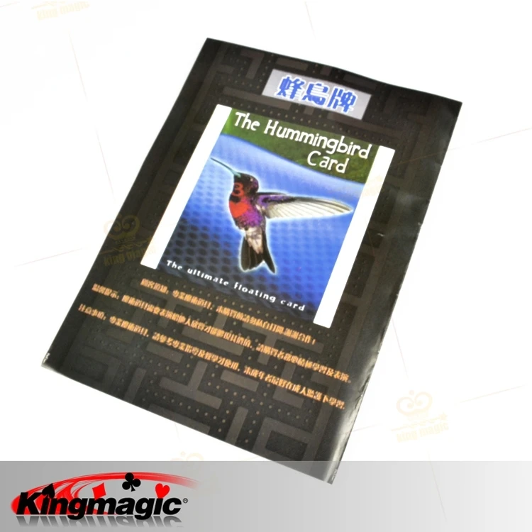 Holiday Sales The Hummingbird Card Floating UFO Card magic toys hidden line+magic wax+card magic prop
Holiday Sales The Hummingbird Card Floating UFO Card magic toys hidden line+magic wax+card magic prop