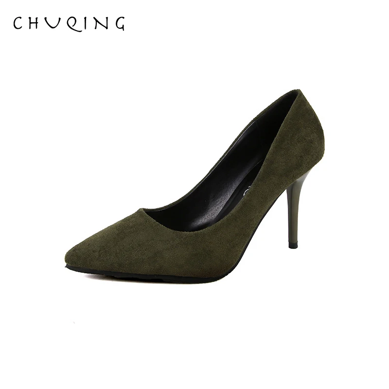 CHUQING 2019 Spring New Wild Single Shoes Female Fine with Fashion High Heels Shallow Mouth Suede Pointed Sexy Women's Shoes
CHUQING 2019 Spring New Wild Single Shoes Female Fine with Fashion High Heels Shallow Mouth Suede Pointed Sexy Women's Shoes