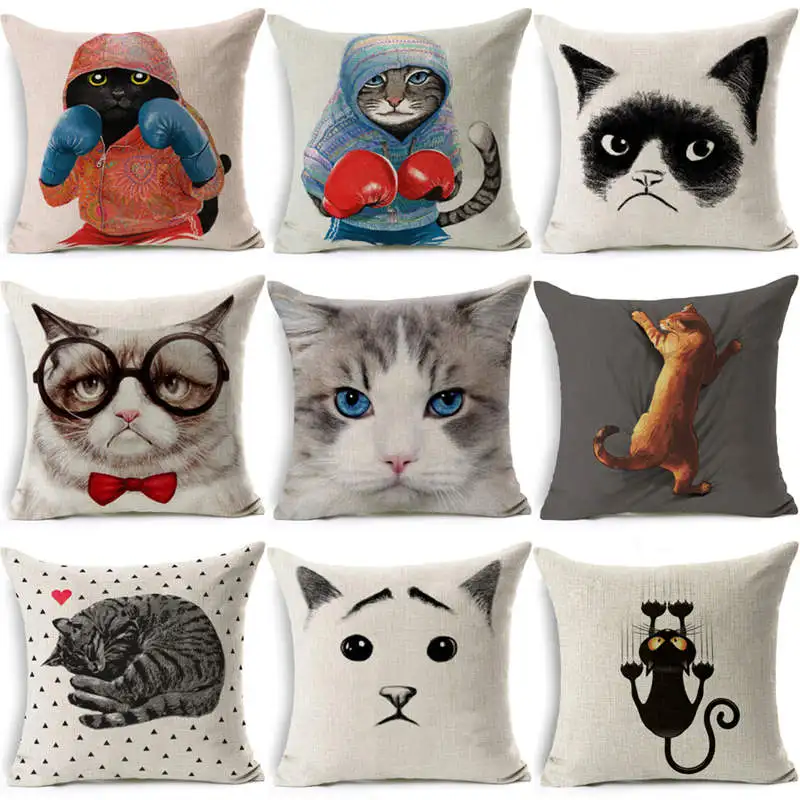 Christmas Home Decorative Pillow case Cartoon lovely Black White Cats Printed Throw Pillow Cover Car Home Decor Cushion Cover
Christmas Home Decorative Pillow case Cartoon lovely Black White Cats Printed Throw Pillow Cover Car Home Decor Cushion Cover