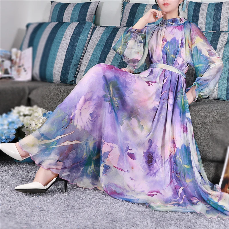 bohemian Runway Maxi Dress Plus size Women's Long Sleeve ruffle Collar Vintage Floral Print Chiffon Party Holiday Long Dress
bohemian Runway Maxi Dress Plus size Women's Long Sleeve ruffle Collar Vintage Floral Print Chiffon Party Holiday Long Dress