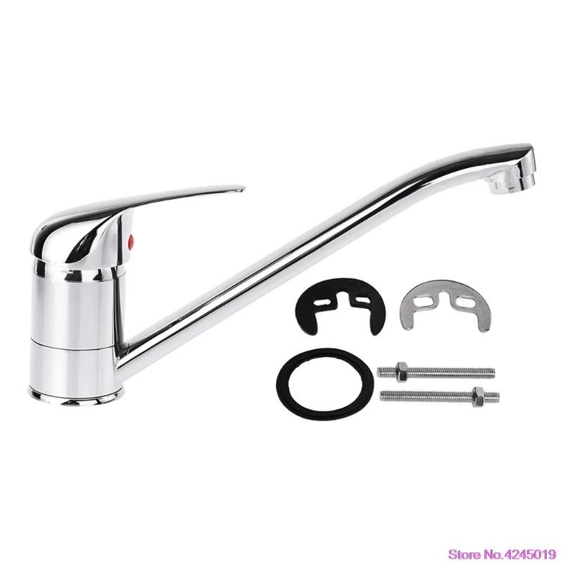 New Extended Mixer Tap Kitchen Sink Tap Monobloc Single Lever Swivel Spout Faucet
