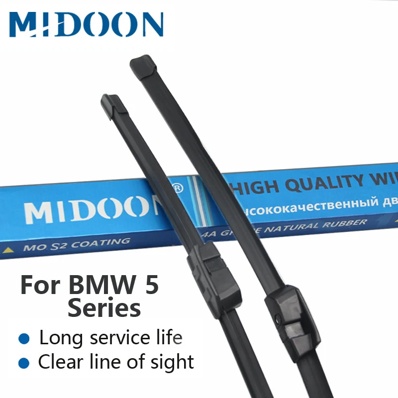 MIDOON Wiper Blades for BMW 5 Series E39 E60 E61 F07 F10 F11 520i 523i 525i 528i 530i 535i 540i 518d 520d 525d 530d 530d 535d
MIDOON Wiper Blades for BMW 5 Series E39 E60 E61 F07 F10 F11 520i 523i 525i 528i 530i 535i 540i 518d 520d 525d 530d 530d 535d