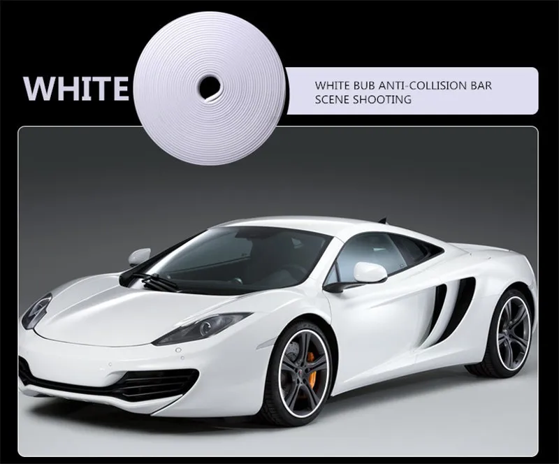 8M/ Roll White Car Wheel Hub Rim Edge Protector Ring Automobile Tire Guard Sticker Line Rubber Strip Car styling
8M/ Roll White Car Wheel Hub Rim Edge Protector Ring Automobile Tire Guard Sticker Line Rubber Strip Car styling