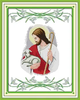 Jesus and sheep Printed on Canvas DMC Counted Chinese Cross Stitch Kits printed Cross-stitch set Embroidery Needlework
Jesus and sheep Printed on Canvas DMC Counted Chinese Cross Stitch Kits printed Cross-stitch set Embroidery Needlework
