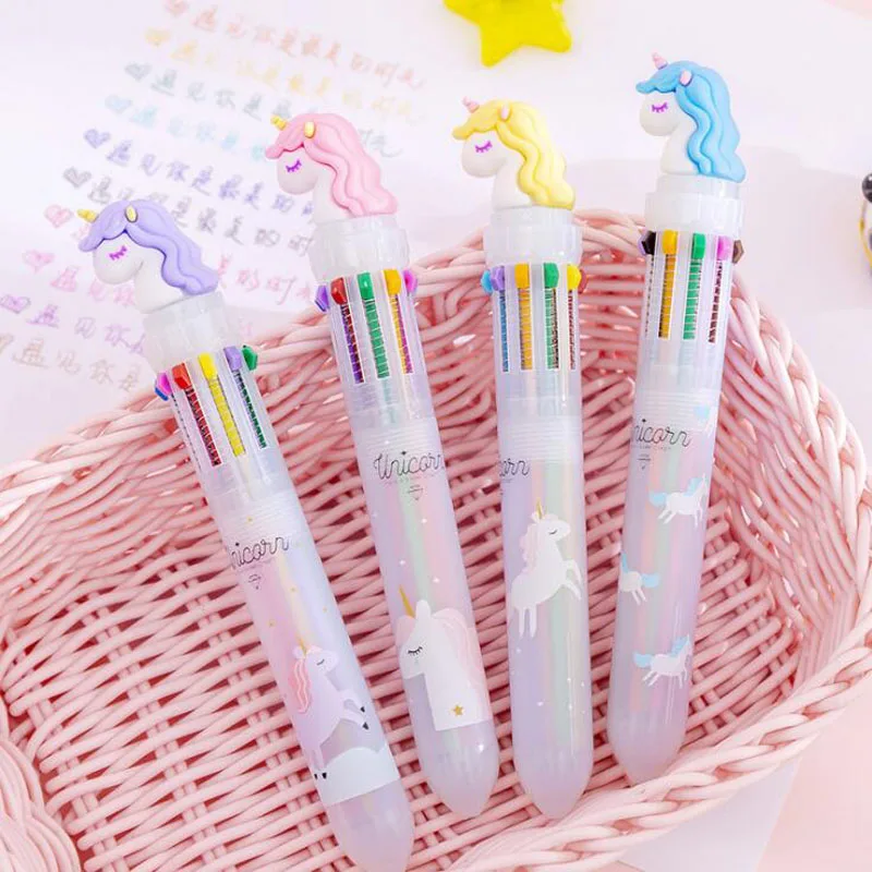1pc Kawaii Unicorn 10 Color Ballpoint Pen Ten Colors Unicorn Ballpoint Pen Multicolor Ball Pen Office Stationery School Supplies
1pc Kawaii Unicorn 10 Color Ballpoint Pen Ten Colors Unicorn Ballpoint Pen Multicolor Ball Pen Office Stationery School Supplies