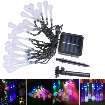 Colorful Raindrop Solar Powered Outdoor 4.8M 20 LEDS Lamp Lighting Garden Christmas Holiday Solar String Lights
Colorful Raindrop Solar Powered Outdoor 4.8M 20 LEDS Lamp Lighting Garden Christmas Holiday Solar String Lights