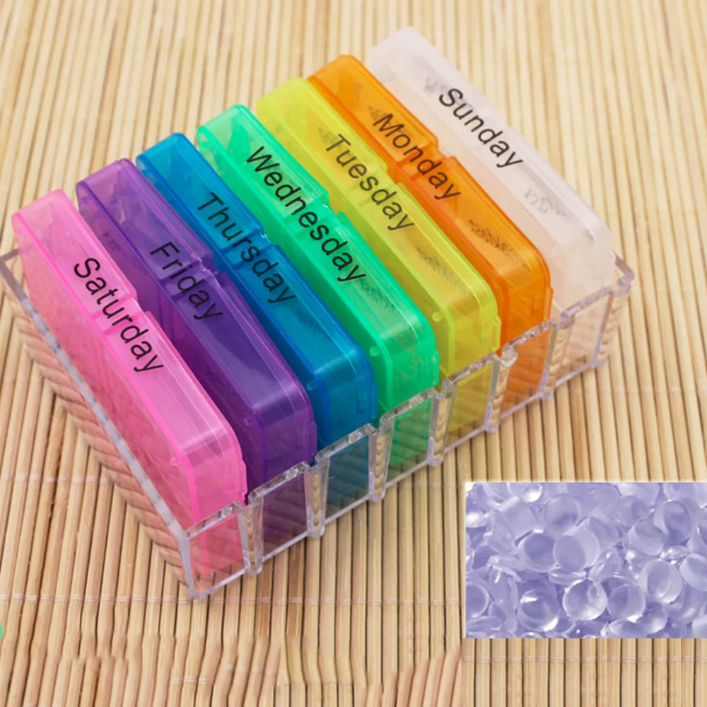 Cute Portable 28 Slots Colorful Weekly Pill Case 4 time Daily Medicine Storage Tablet Box Container 7 Days Dispenser Storage box
Cute Portable 28 Slots Colorful Weekly Pill Case 4 time Daily Medicine Storage Tablet Box Container 7 Days Dispenser Storage box
