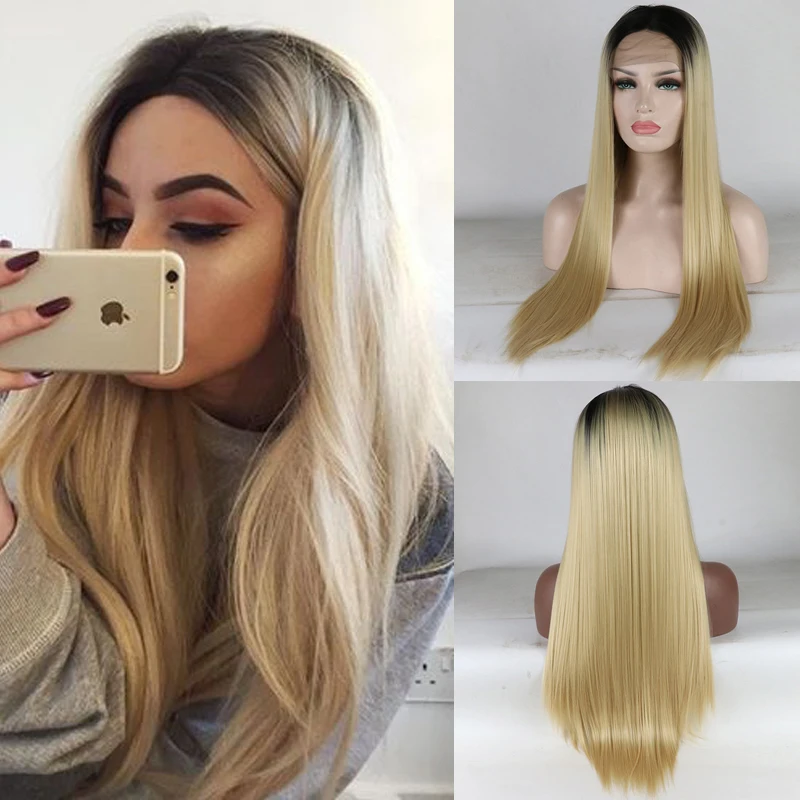 Fantasy Beauty Honey Blonde Wig With Black Roots Synthetic Wigs for Women Heat Resistant Hair Lace Front Wig Natural Hairline
Fantasy Beauty Honey Blonde Wig With Black Roots Synthetic Wigs for Women Heat Resistant Hair Lace Front Wig Natural Hairline