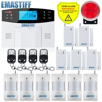 Free Shipping!IOS Android APP Control Wireless Home Security GSM Alarm System Intercom Remote Control Autodial Siren Sensor Kit image