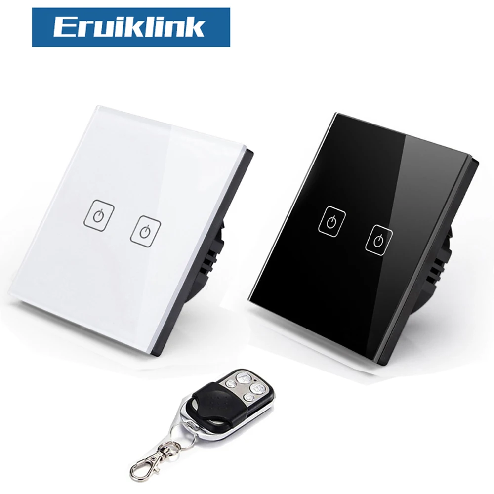 EU/UK Standard SESOO Remote Control Switch 2 Gang 1 Way,Crystal Glass Switch Panel,Remote Wall Touch Switch with LED Indicator
EU/UK Standard SESOO Remote Control Switch 2 Gang 1 Way,Crystal Glass Switch Panel,Remote Wall Touch Switch with LED Indicator