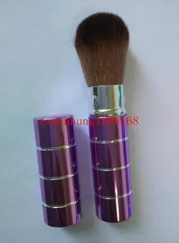 

500pcs/lot 6 colors Aluminum Pro Retractable Dome Blush Brush Foundation Facial Brushes Makeup Cosmetic Tools