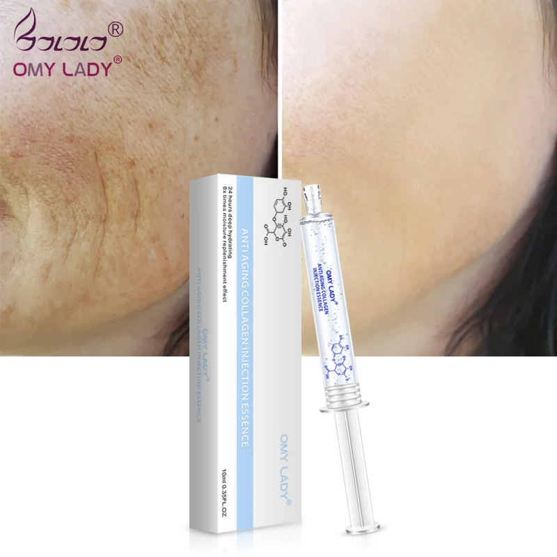 OMYLADY Anti aging collagen essence deep moisturizing facial serum hydra shrink pores whitening Hyaluronic acid 10ml Skin care
OMYLADY Anti aging collagen essence deep moisturizing facial serum hydra shrink pores whitening Hyaluronic acid 10ml Skin care