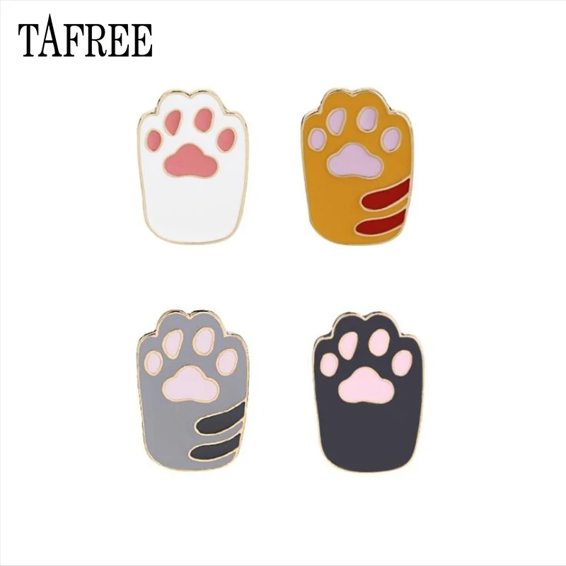 TAFREE Cute Animal Paw Lapel Pins Enamel Cat or Dog Paw Brooches Alloy Badge pin up Pet Jewelry Drop Ship LP303
TAFREE Cute Animal Paw Lapel Pins Enamel Cat or Dog Paw Brooches Alloy Badge pin up Pet Jewelry Drop Ship LP303