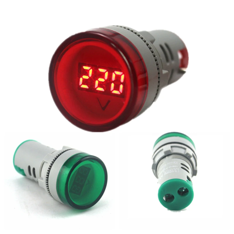 Digital Display Voltmeter Voltage Indicator Signal Light Measuring Range AC 60-500V Volt Monitor Tester Meter
Digital Display Voltmeter Voltage Indicator Signal Light Measuring Range AC 60-500V Volt Monitor Tester Meter