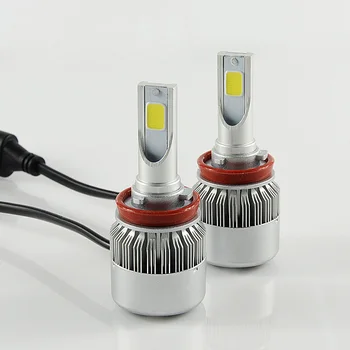 2pcs High Power Headlight Bulbs C6 COB Chip Car Led Headlight H8 H9 H11 72W 7600LM 6000k Auto Head Lamp 9V-36V For Car Truck
2pcs High Power Headlight Bulbs C6 COB Chip Car Led Headlight H8 H9 H11 72W 7600LM 6000k Auto Head Lamp 9V-36V For Car Truck