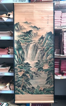 Chinese famous old Landscape ink painting and long scroll painting Decorative ink painting 
Chinese famous old Landscape ink painting and long scroll painting Decorative ink painting