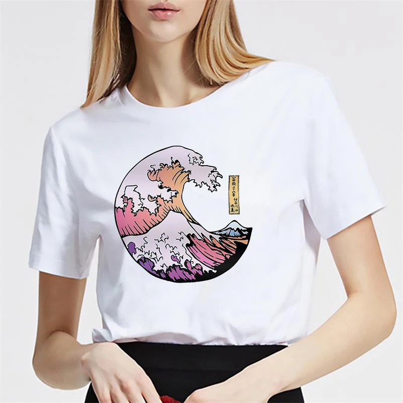 2019 New Kuakuayu HJN Waves of The Sea T-Shirt Kawaii Pastel Grunge Great Wave Off Kanagawa Shirt 90s Aesthetic Tee 
2019 New Kuakuayu HJN Waves of The Sea T-Shirt Kawaii Pastel Grunge Great Wave Off Kanagawa Shirt 90s Aesthetic Tee