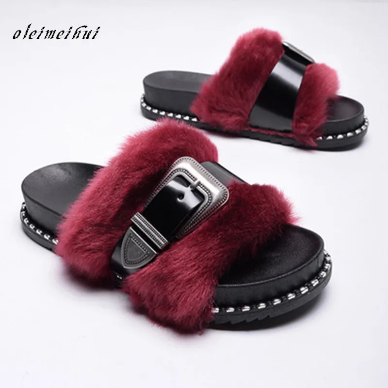 NEW Buckle designer woman fur slippers narrow band shoes woman slides famous feather fur flipflops belt buckle fur flipflops
NEW Buckle designer woman fur slippers narrow band shoes woman slides famous feather fur flipflops belt buckle fur flipflops
