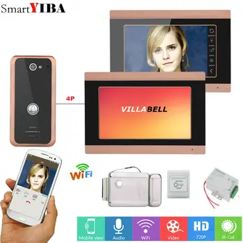 SmartYIBA 7" 2 Monitors Wired /Wireless Wifi Video Doorbell Intercom System with IR-CUT HD 1000TVL Wired CCD Camera Night
SmartYIBA 7" 2 Monitors Wired /Wireless Wifi Video Doorbell Intercom System with IR-CUT HD 1000TVL Wired CCD Camera Night