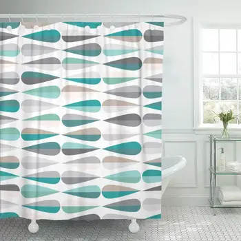 Shower Curtain with Hooks Mid Century Modern Retro with Drop Shapes in Tones Abstract for All Decorative Bathroom
Shower Curtain with Hooks Mid Century Modern Retro with Drop Shapes in Tones Abstract for All Decorative Bathroom