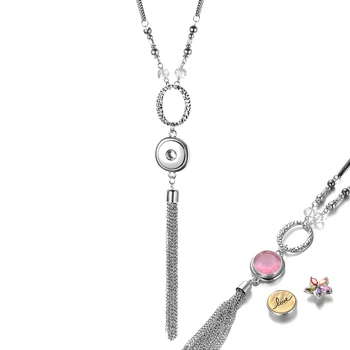 10pcs Ginger Snap Stainless Steel Necklace Tassels Pendant 18mm Snap Button Interchangeable Snap Charms For Women gift
10pcs Ginger Snap Stainless Steel Necklace Tassels Pendant 18mm Snap Button Interchangeable Snap Charms For Women gift