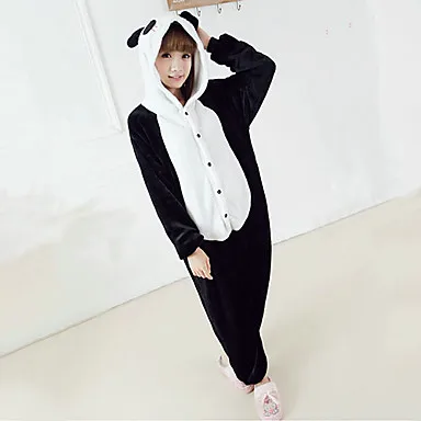 Plump Panada Black and White Polar Fleece Pajamas Cartoon Sleepwear Animal Halloween Costume
Plump Panada Black and White Polar Fleece Pajamas Cartoon Sleepwear Animal Halloween Costume