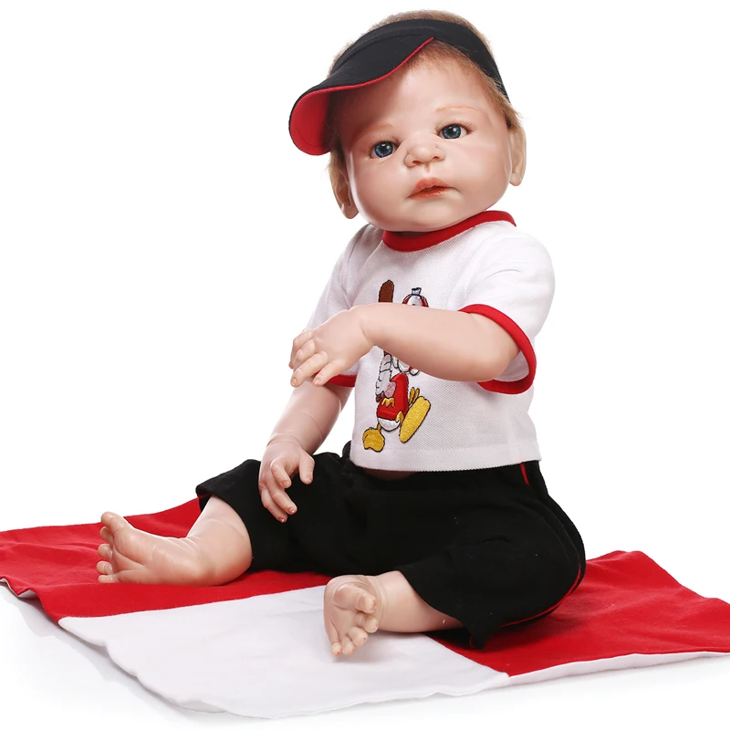 23" boy doll reborn full body silicone reborn baby dolls fashion doll baby newborn for kids gift bebe alive reborn bonecas
23" boy doll reborn full body silicone reborn baby dolls fashion doll baby newborn for kids gift bebe alive reborn bonecas
