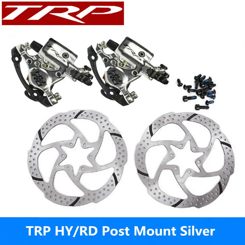 TRP HY/RD Post Mount Cable Actuated Hydraulic Disc Brake Caliper 160mm w/ or w/o Rotor Front / Rear / Set HYRD ROAD Silver new
TRP HY/RD Post Mount Cable Actuated Hydraulic Disc Brake Caliper 160mm w/ or w/o Rotor Front / Rear / Set HYRD ROAD Silver new