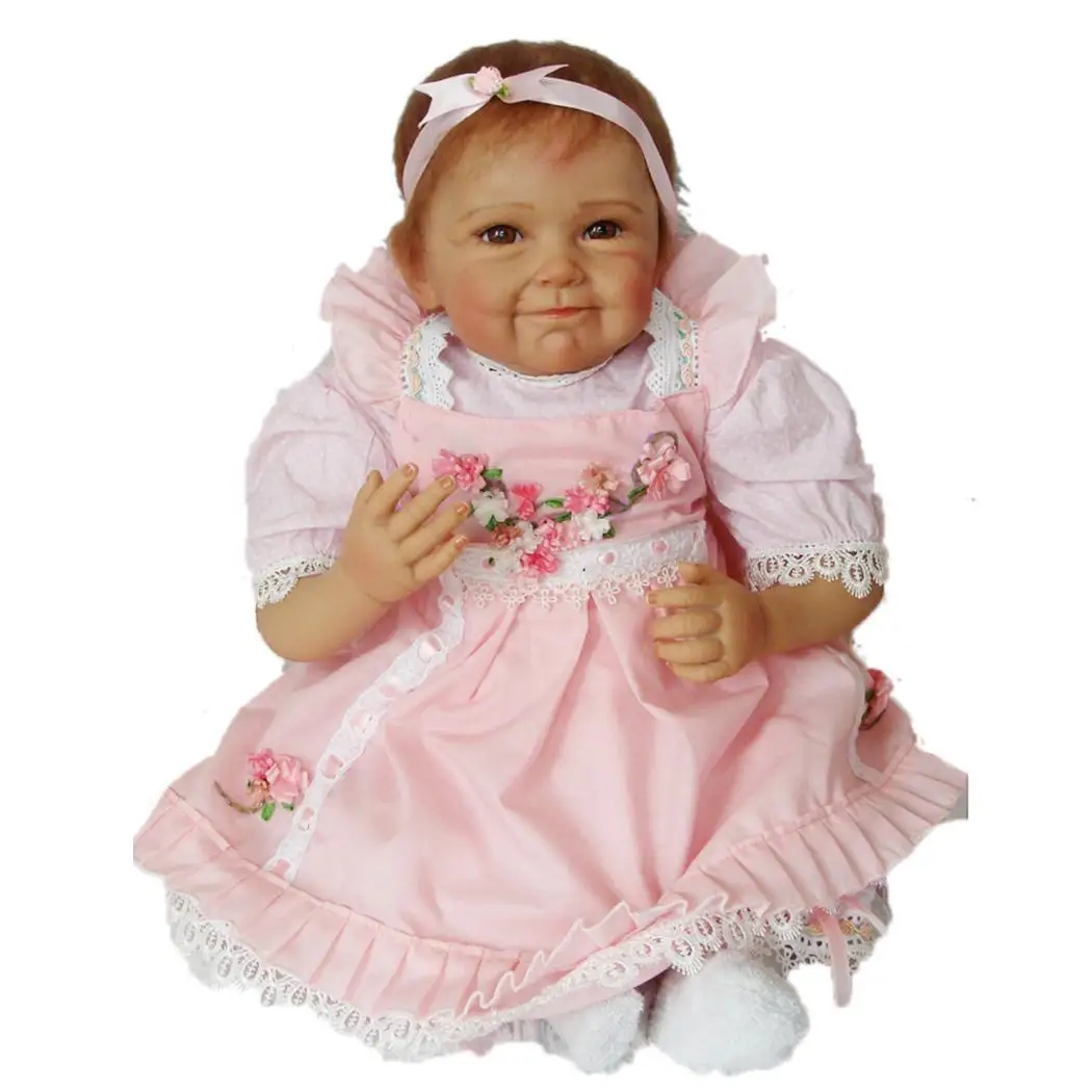 NPK Lifelike Children Play House Doll Game 22inch Realistic Babies Reborn DOlls Pink Girl Soft Silicone Newborn Baby Toddle Toys 
NPK Lifelike Children Play House Doll Game 22inch Realistic Babies Reborn DOlls Pink Girl Soft Silicone Newborn Baby Toddle Toys