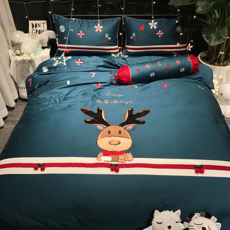60s comforter bedding sets Embroidered Christmas bed set RUIYEE Brand king size bedding set duvet cover bed shee pillowcase
60s comforter bedding sets Embroidered Christmas bed set RUIYEE Brand king size bedding set duvet cover bed shee pillowcase