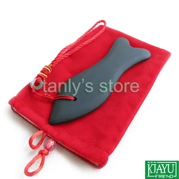 Gift bag & chart! Wholesale & Retail Traditional Massage Tool big Fish Guasha Board Natural black bian stone
Gift bag & chart! Wholesale & Retail Traditional Massage Tool big Fish Guasha Board Natural black bian stone