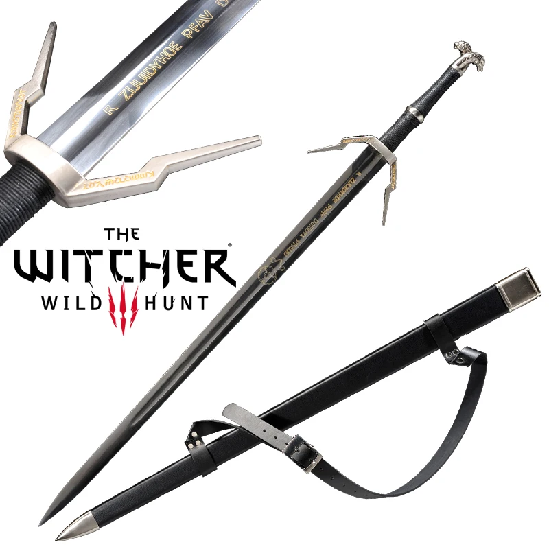 Real stainless steel blade No Sharp Wooden Sheath For The witcher3:Wild Hunt Replica Rivia's Sword decorative katana samurai
Real stainless steel blade No Sharp Wooden Sheath For The witcher3:Wild Hunt Replica Rivia's Sword decorative katana samurai