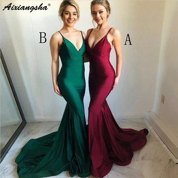 robe longue soiree Sleeveless Mermaid vestido fiesta Spaghetti Straps Backless Burgundy Prom Dresses Long 2020 Prom Gown
robe longue soiree Sleeveless Mermaid vestido fiesta Spaghetti Straps Backless Burgundy Prom Dresses Long 2020 Prom Gown