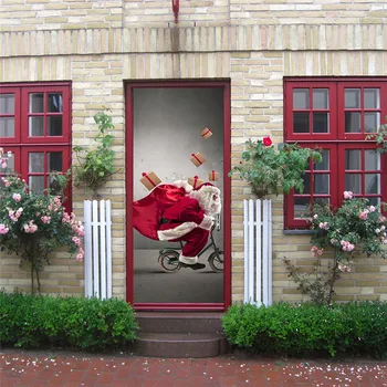 3D Christmas Door Stickers Mural Poster Santa Christmas Tree Pattern Durable PVC Waterproof Door Sticker Xmas New Year Supplies
3D Christmas Door Stickers Mural Poster Santa Christmas Tree Pattern Durable PVC Waterproof Door Sticker Xmas New Year Supplies