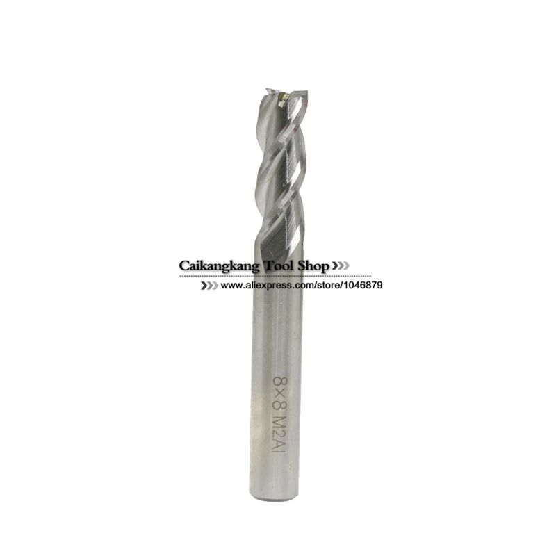 New 3 Flutes 8*8*25*66mm M2AI Dia 8mm End Mill Router Bit Milling Cutter Machine CNC Drill Tool Use For Cutting Aluminum
New 3 Flutes 8*8*25*66mm M2AI Dia 8mm End Mill Router Bit Milling Cutter Machine CNC Drill Tool Use For Cutting Aluminum