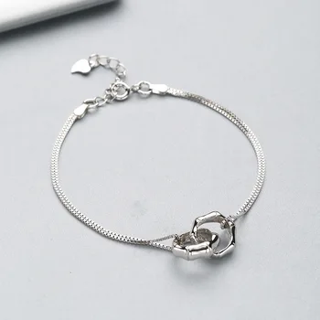 S- Sterling silver jewelry, 925 silver bracelet bracelet female fresh bright beautiful double double New product selling silver
S- Sterling silver jewelry, 925 silver bracelet bracelet female fresh bright beautiful double double New product selling silver