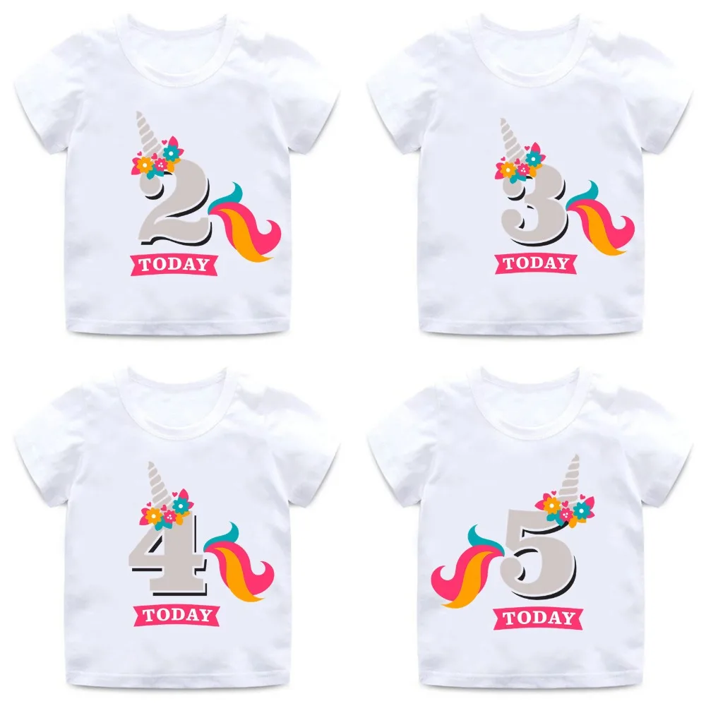 Girls Birthday Unicorn Number 1-9 Bow Cute Print T shirt Baby Summer White T-shirt Kids Funny Birthday Present Clothes,ooo2431
Girls Birthday Unicorn Number 1-9 Bow Cute Print T shirt Baby Summer White T-shirt Kids Funny Birthday Present Clothes,ooo2431