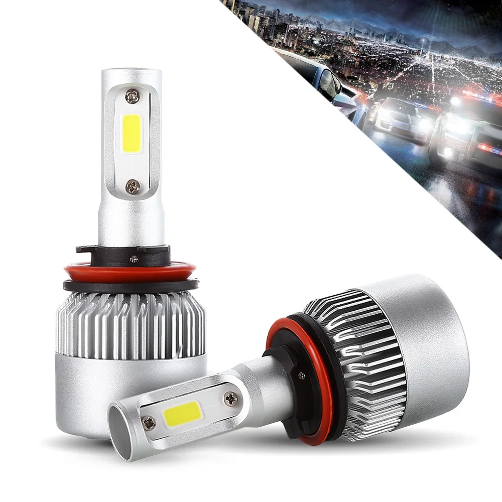Фото S2 H8 H9 H11 Pair of Car LED Headlight 9 - 30V 72W 6000K Front Lamp | Автомобили и мотоциклы