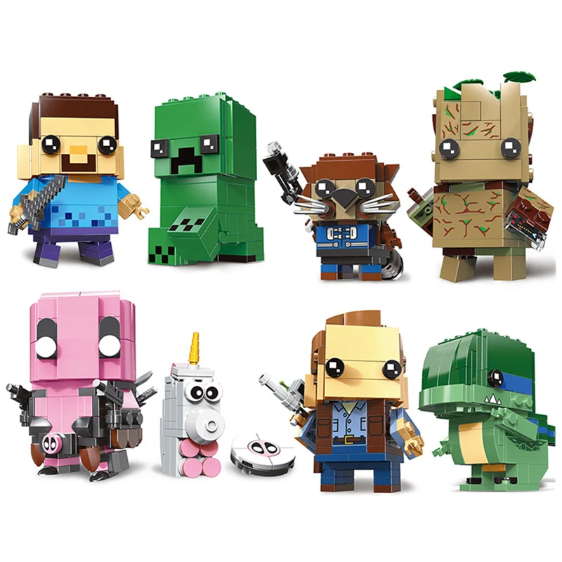 2019 New arrival Groot & Rocket Steve & Creeper Owen & Blue Brickheadz building Blocks Action Figure Kids Toys
2019 New arrival Groot & Rocket Steve & Creeper Owen & Blue Brickheadz building Blocks Action Figure Kids Toys