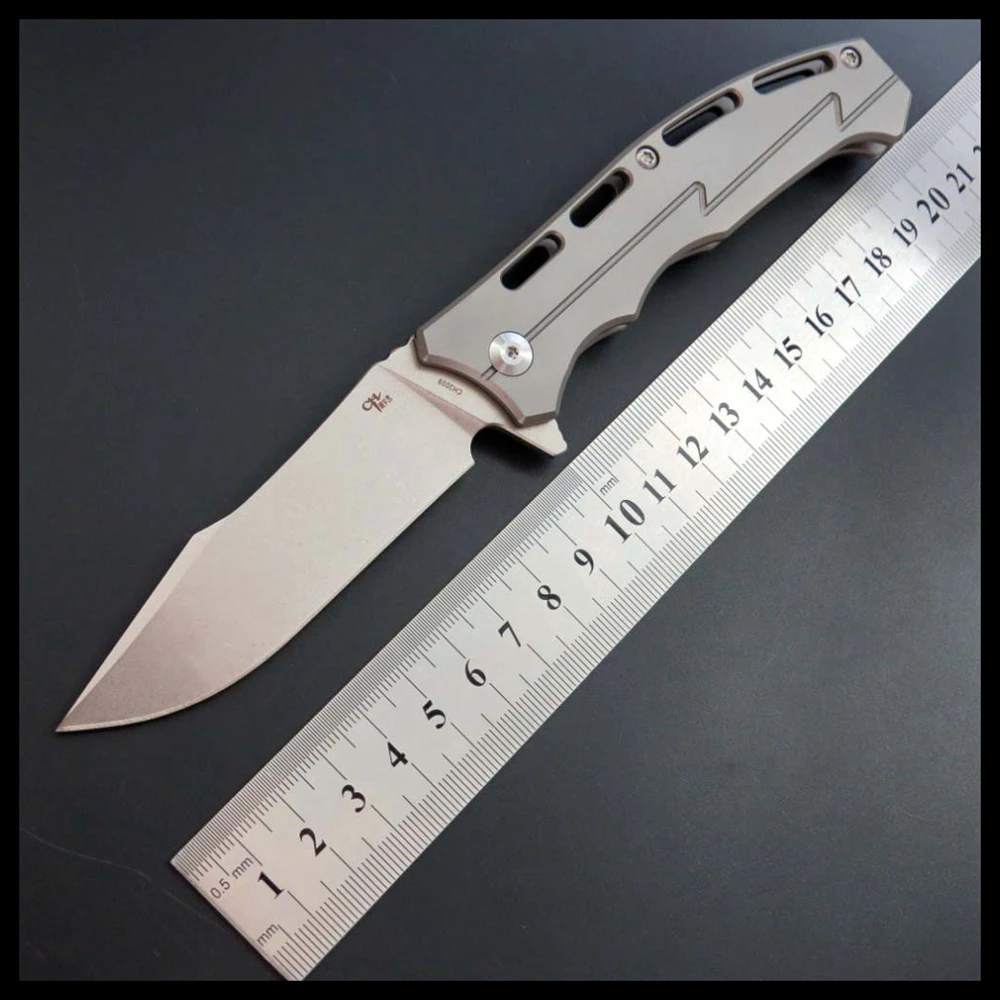 ZZSQ CH3009 folding knife D2 steel blade TC4 titanium handle camping knife outdoor hunting survival hand EDC tool knife
ZZSQ CH3009 folding knife D2 steel blade TC4 titanium handle camping knife outdoor hunting survival hand EDC tool knife