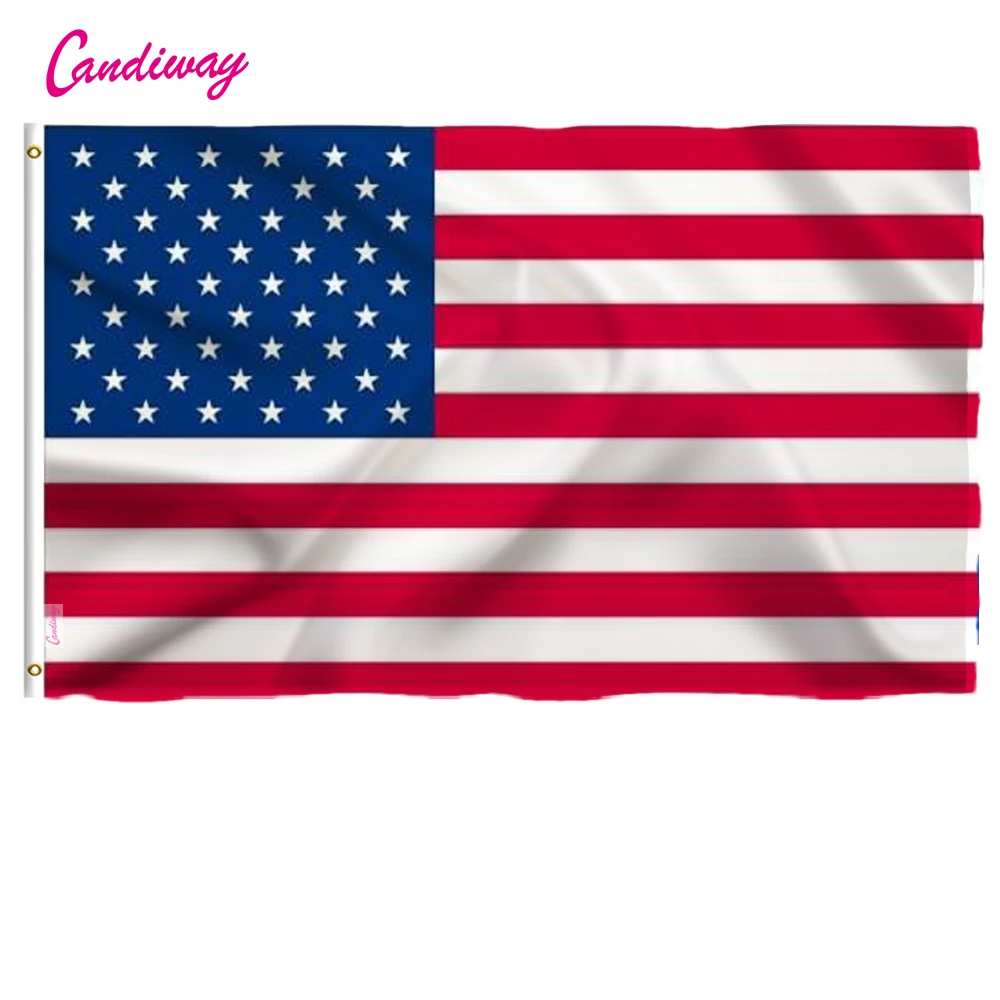 Candiway 3x5 Foot American US Vivid Color and UV Fade Resistant Canvas Header Double Stitched USA Flags with Brass Grommets
Candiway 3x5 Foot American US Vivid Color and UV Fade Resistant Canvas Header Double Stitched USA Flags with Brass Grommets