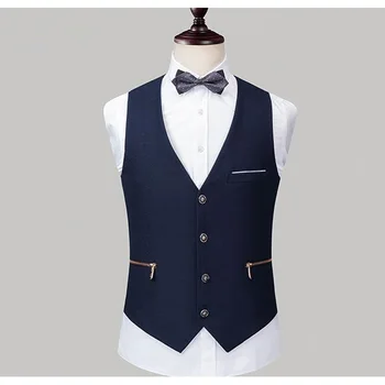 Mens Single Breasted Vest Men Dress Wedding Suit Waistcoat Male Casual Suit Gilet Vest Slim Fit Business Tops Man SHIERXI
Mens Single Breasted Vest Men Dress Wedding Suit Waistcoat Male Casual Suit Gilet Vest Slim Fit Business Tops Man SHIERXI