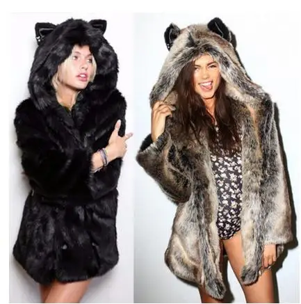 Womens Autumn And Winter Street Style Wolf Ears Long Section Fur Jackets Large Size Casual Female Man-Made Fur Overcoats Ck47
Womens Autumn And Winter Street Style Wolf Ears Long Section Fur Jackets Large Size Casual Female Man-Made Fur Overcoats Ck47