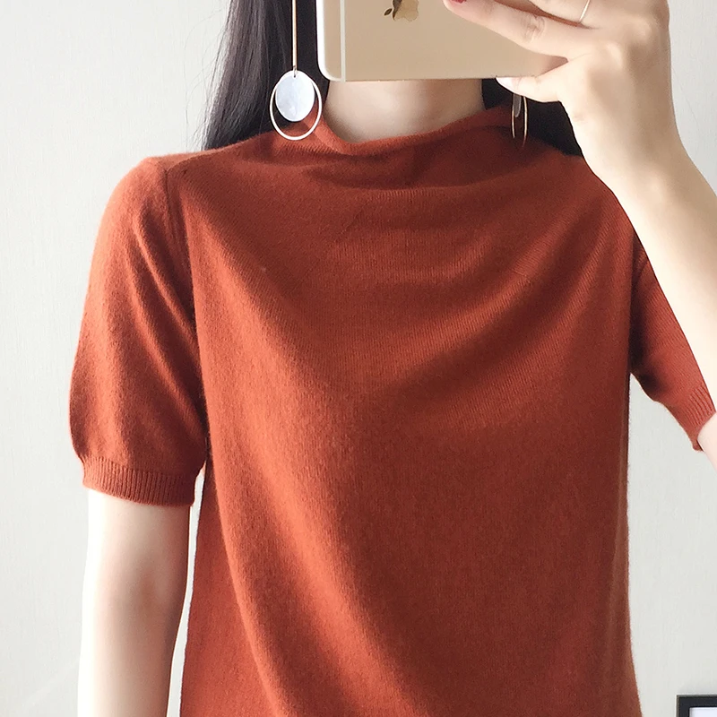 2019 Spring Hot Sales Women Cashmere Wool Sweater Coiling collar Solid color half sleeve pullovers Free Shipping
2019 Spring Hot Sales Women Cashmere Wool Sweater Coiling collar Solid color half sleeve pullovers Free Shipping