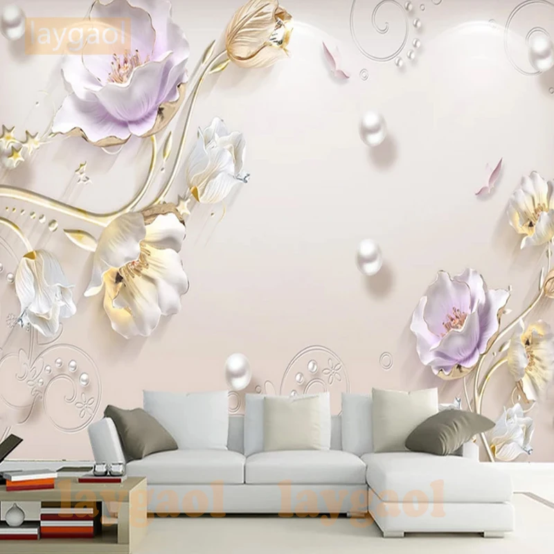 Custom photo wallpaper 3d living room TV sofa jewelry three-dimensional relief tulip vogue large mural 3d wall murals wallpaper
Custom photo wallpaper 3d living room TV sofa jewelry three-dimensional relief tulip vogue large mural 3d wall murals wallpaper