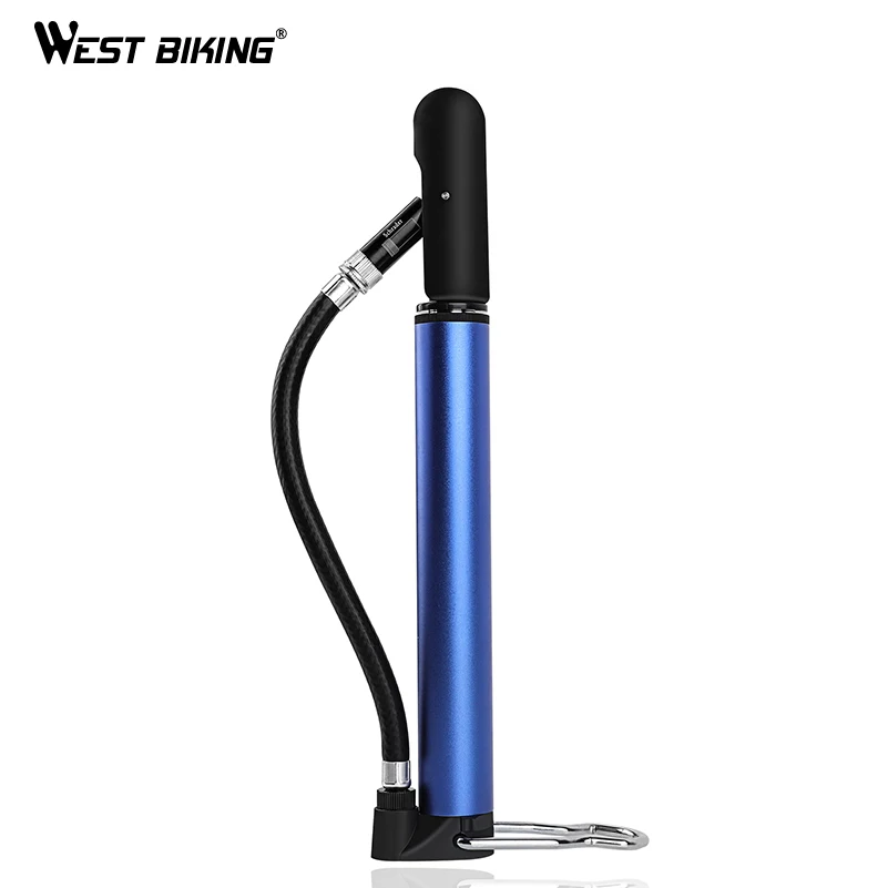 WEST BIKING 100PSI Alloy Hand Foot Pump Bicycle Bike Tire Air Pump Schrader Presta Valve MTB Portable Inflator Needles For Ball
WEST BIKING 100PSI Alloy Hand Foot Pump Bicycle Bike Tire Air Pump Schrader Presta Valve MTB Portable Inflator Needles For Ball