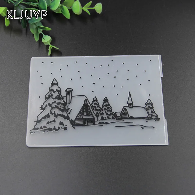 KLJUYP Snowy Village Plastic Embossing Folders for DIY Scrapbooking Paper Craft/Card Making Decoration Supplies
KLJUYP Snowy Village Plastic Embossing Folders for DIY Scrapbooking Paper Craft/Card Making Decoration Supplies