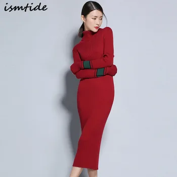 Cashmere Dress Women Autumn Turtleneck Warm Cashmere Dresses Long Sleeve Slim Pullovers Elastic Knitted Maxi Dresses Female
Cashmere Dress Women Autumn Turtleneck Warm Cashmere Dresses Long Sleeve Slim Pullovers Elastic Knitted Maxi Dresses Female